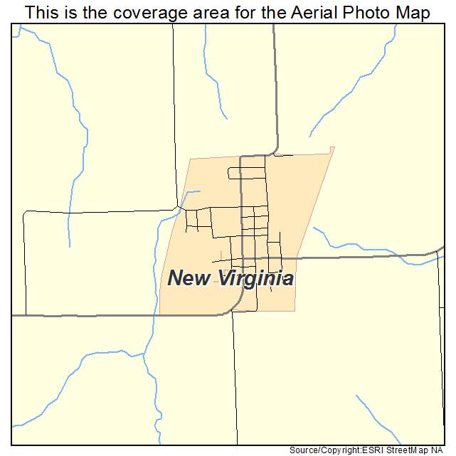 New Virginia, IA location map 