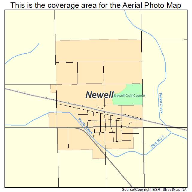 Newell, IA location map 