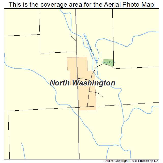 North Washington, IA location map 