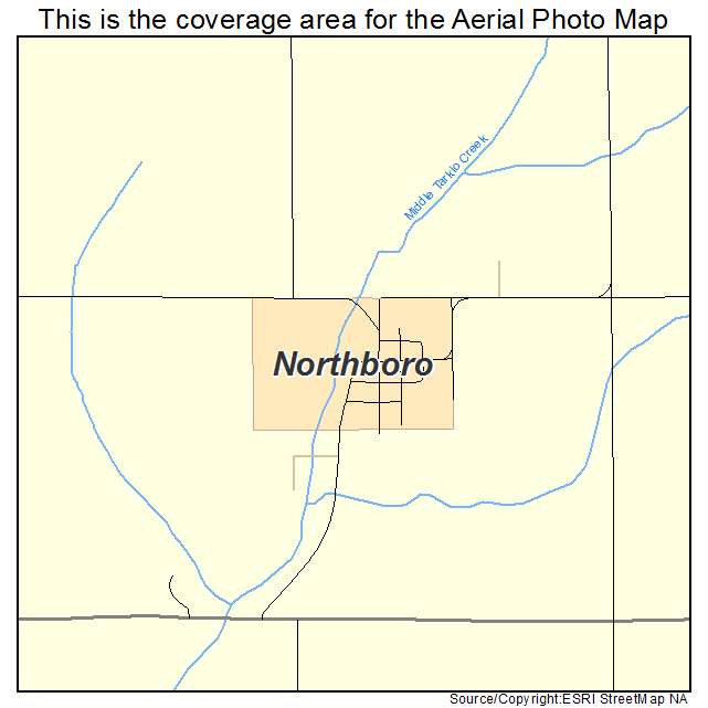 Northboro, IA location map 
