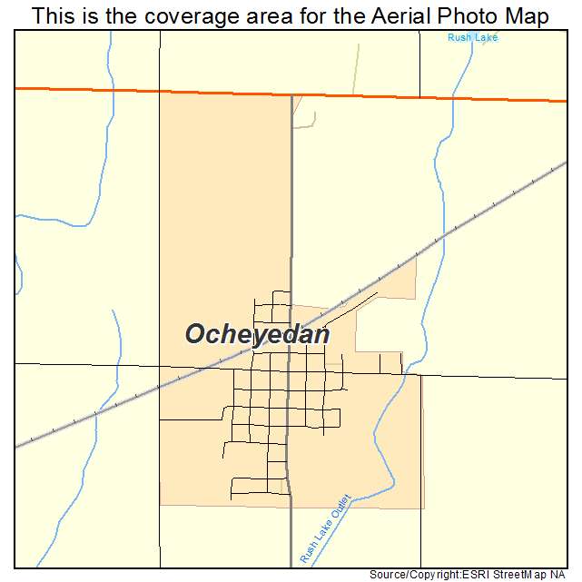 Ocheyedan, IA location map 