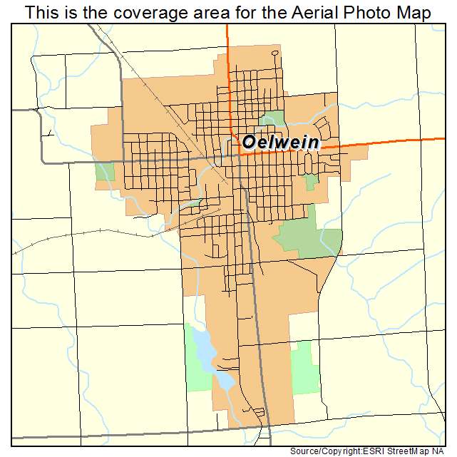 Oelwein, IA location map 