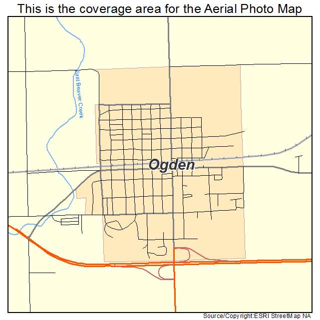 Ogden, IA location map 