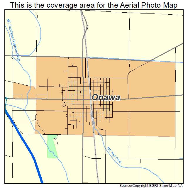 Onawa, IA location map 