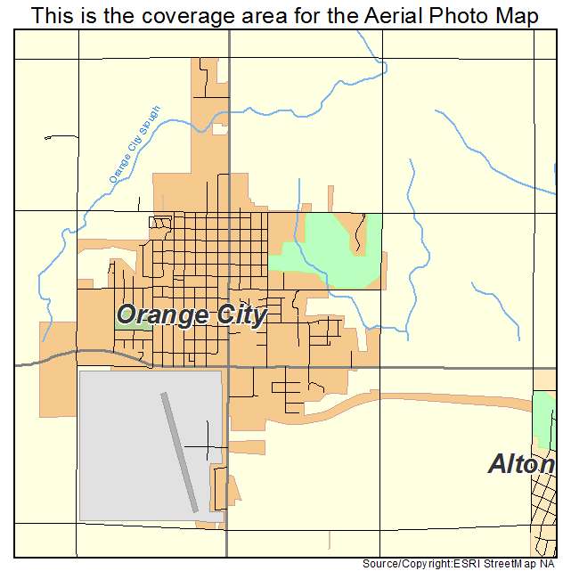 Orange City, IA location map 