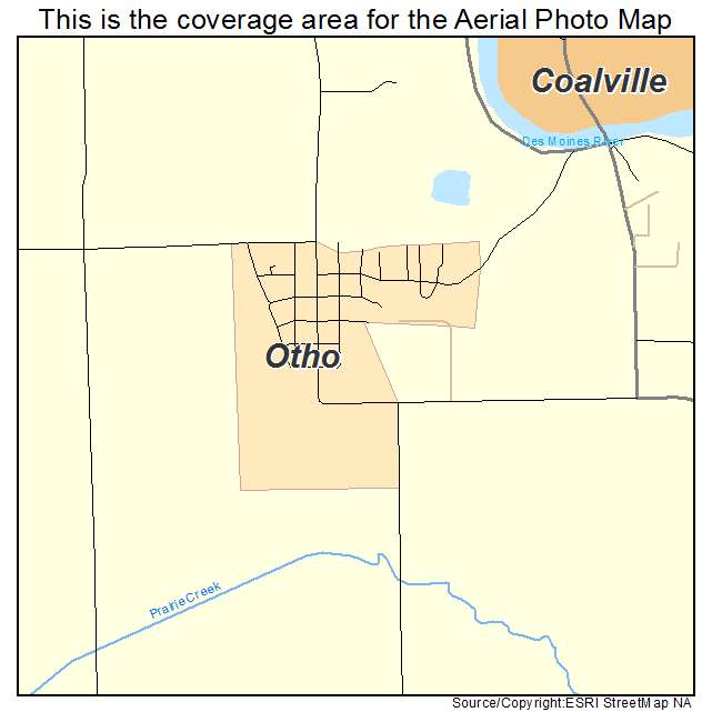 Otho, IA location map 