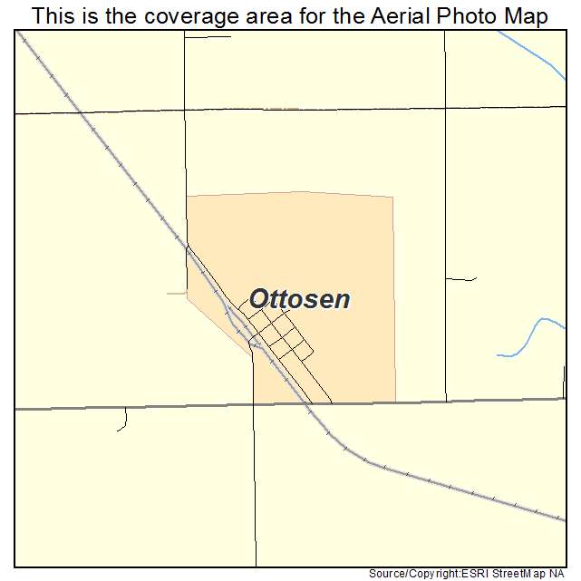 Ottosen, IA location map 