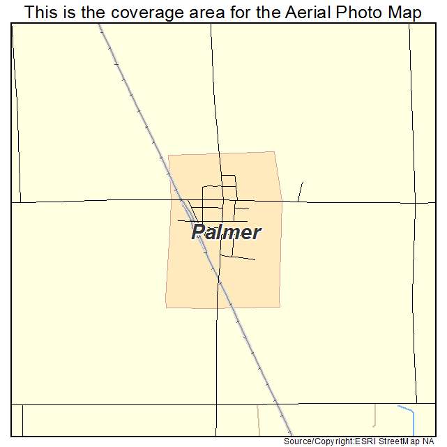Palmer, IA location map 