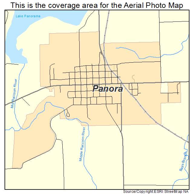 Panora, IA location map 