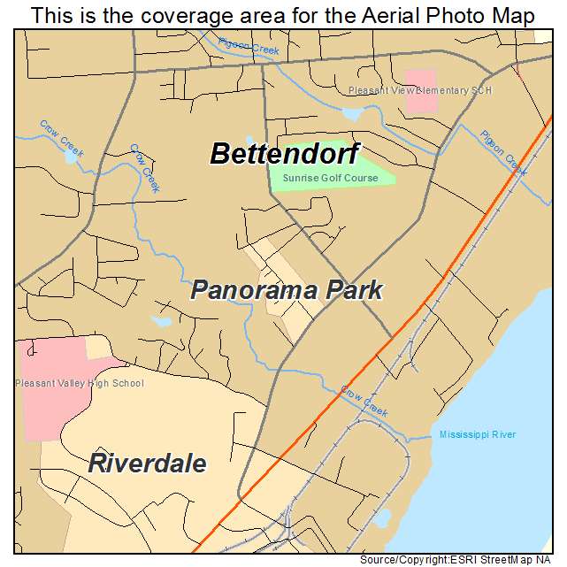 Panorama Park, IA location map 