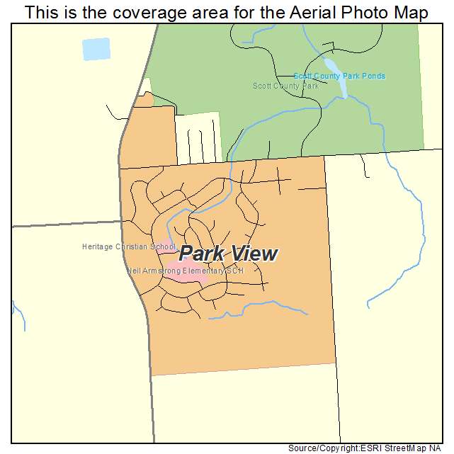 Park View, IA location map 