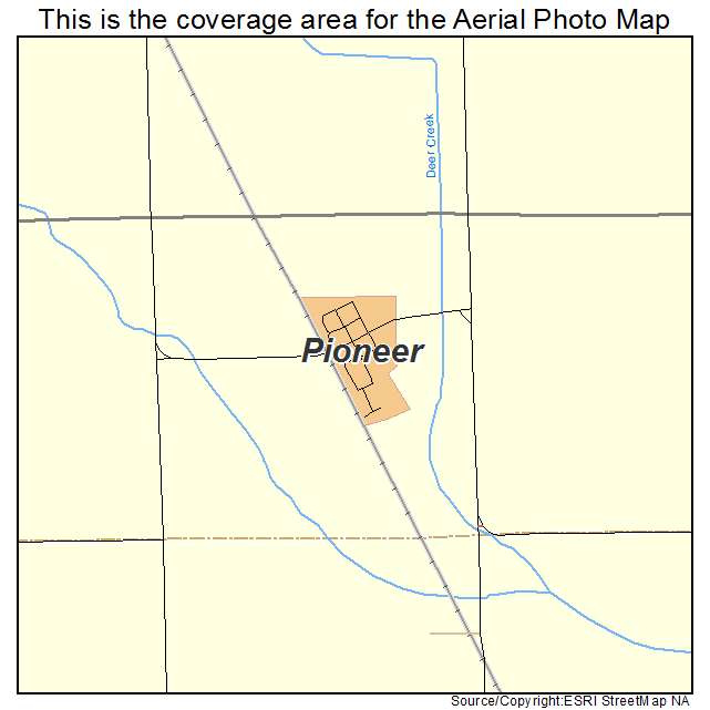 Pioneer, IA location map 