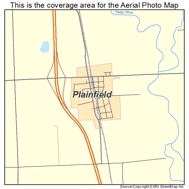 Plainfield, IA location map 