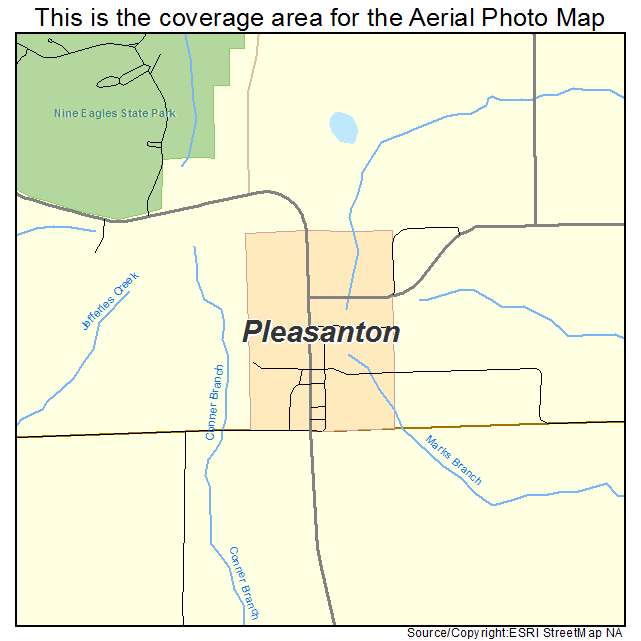 Pleasanton, IA location map 