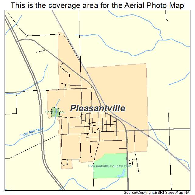 Pleasantville, IA location map 