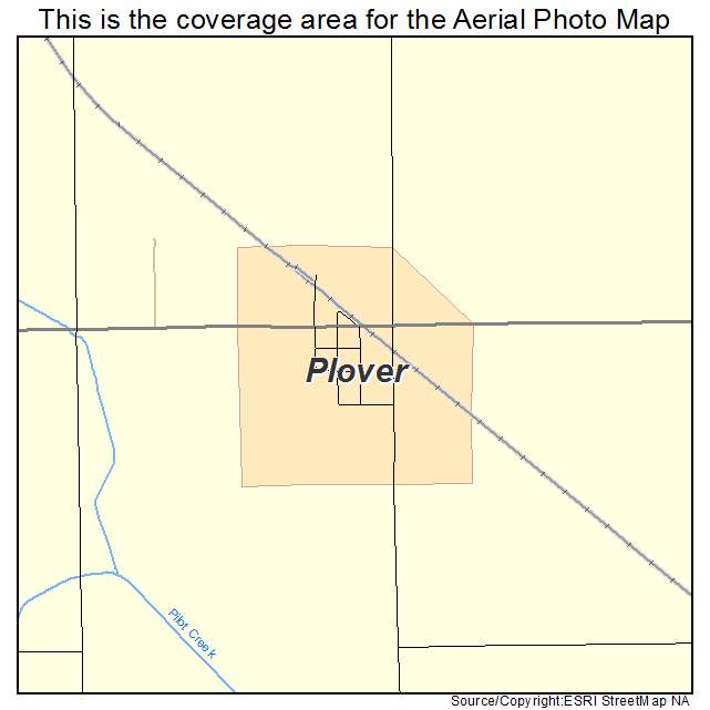 Plover, IA location map 