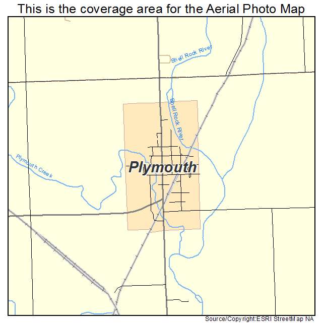 Plymouth, IA location map 