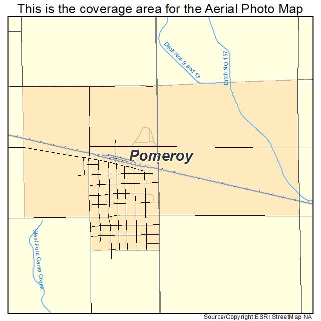 Pomeroy, IA location map 