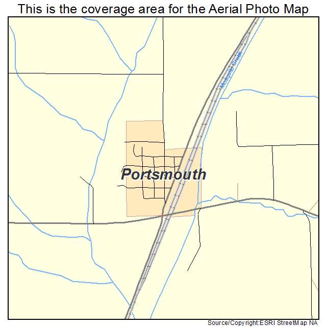 Portsmouth, IA location map 