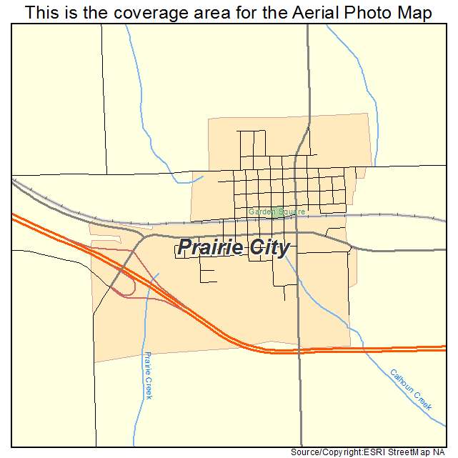Prairie City, IA location map 