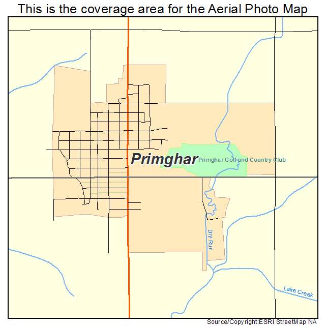Primghar, IA location map 
