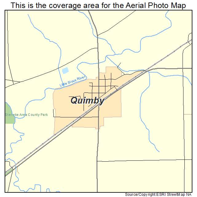 Quimby, IA location map 