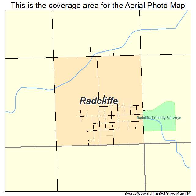 Radcliffe, IA location map 