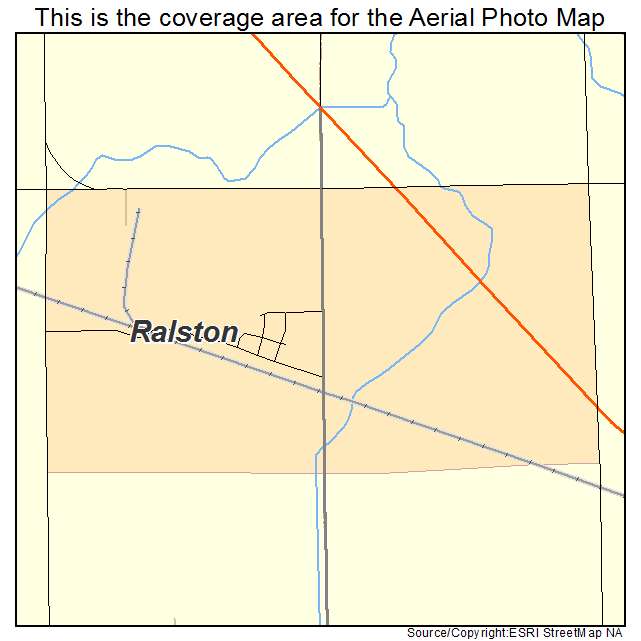 Ralston, IA location map 