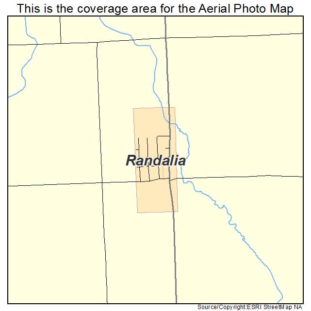 Randalia, IA location map 