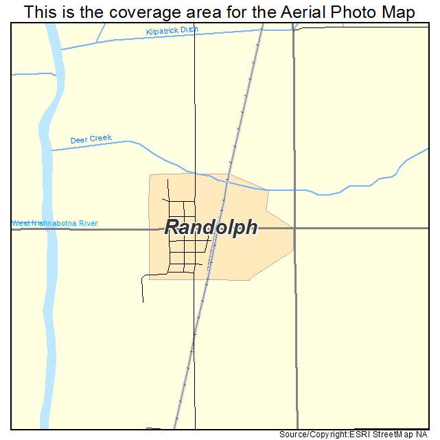 Randolph, IA location map 
