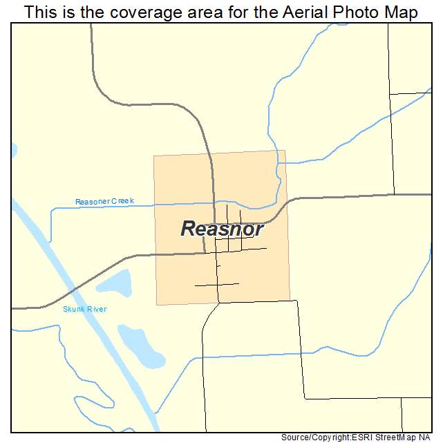 Reasnor, IA location map 