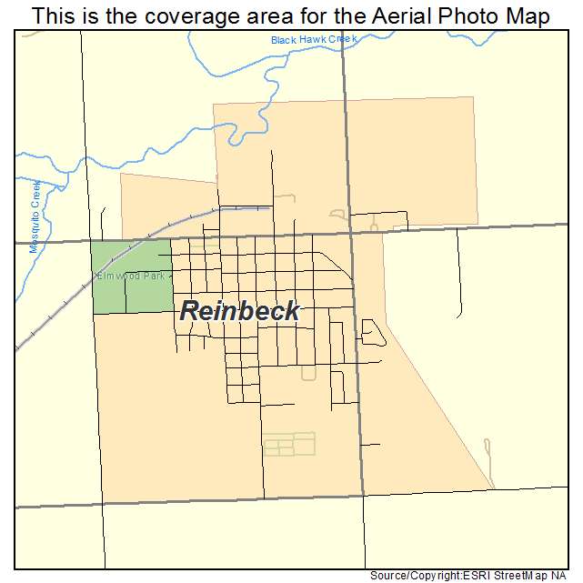 Reinbeck, IA location map 