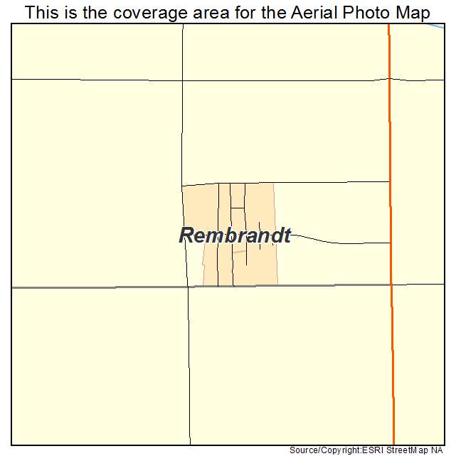 Rembrandt, IA location map 