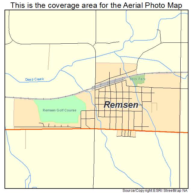 Remsen, IA location map 