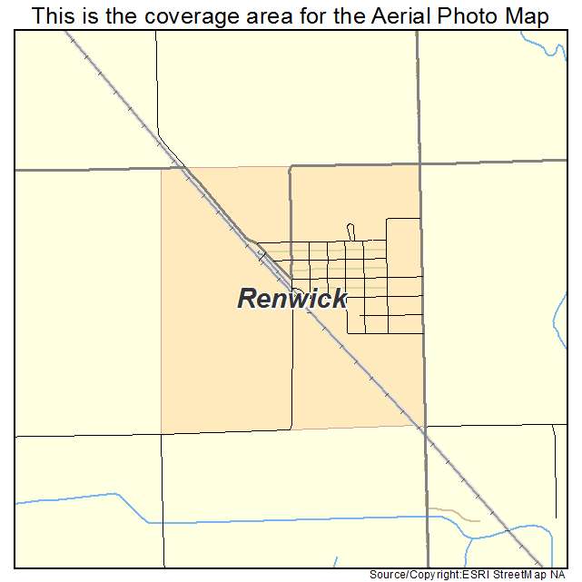 Renwick, IA location map 