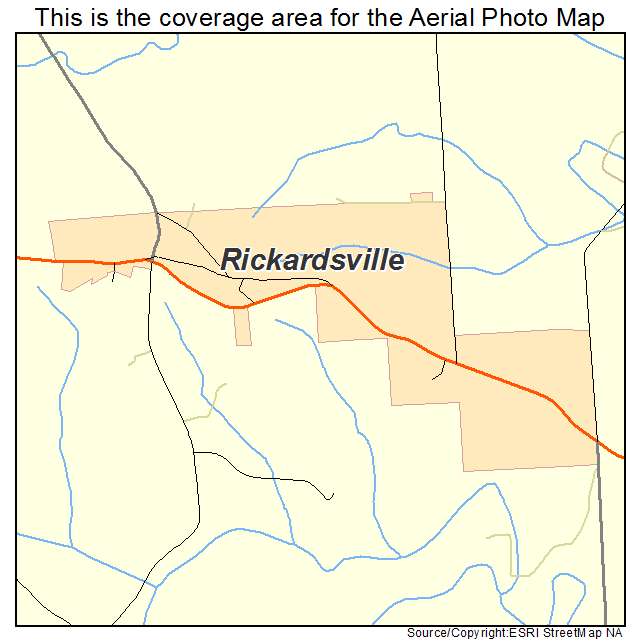 Rickardsville, IA location map 