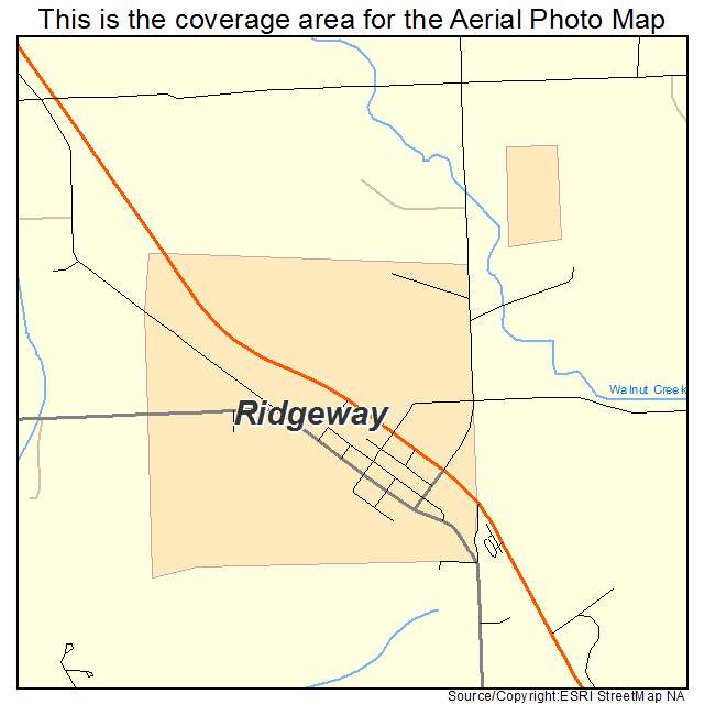 Ridgeway, IA location map 