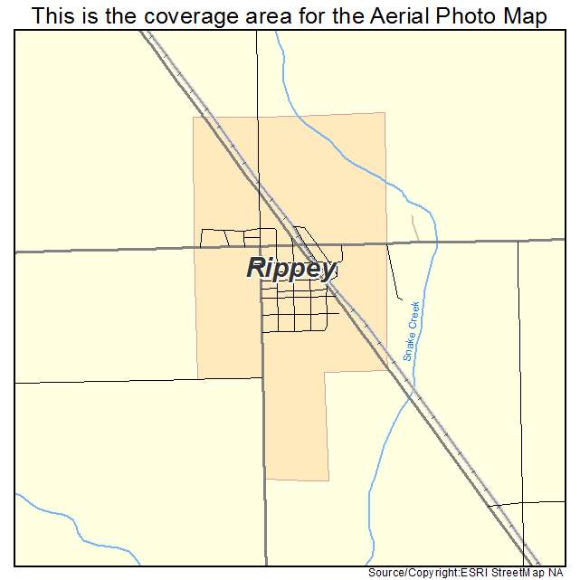 Rippey, IA location map 