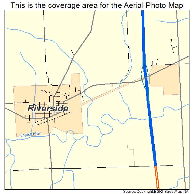 Riverside, IA location map 