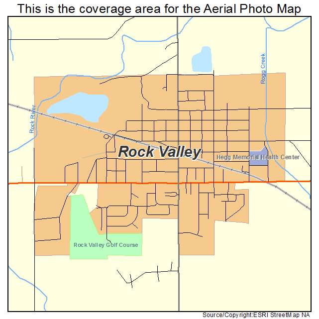 Rock Valley, IA location map 