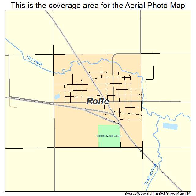 Rolfe, IA location map 