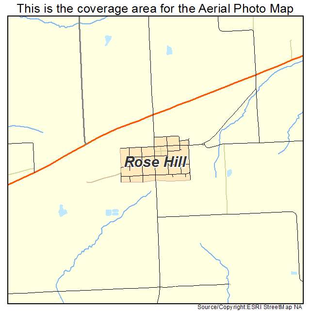 Rose Hill, IA location map 