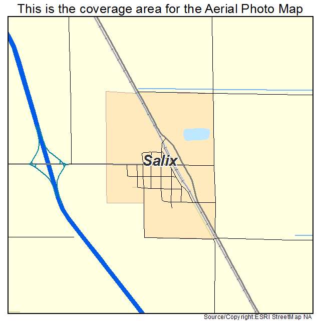 Salix, IA location map 