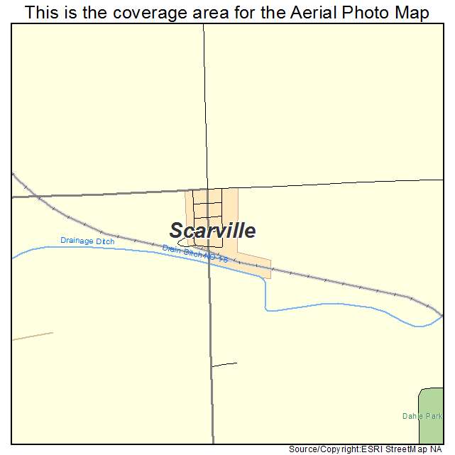 Scarville, IA location map 