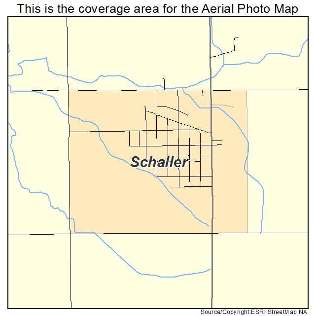 Schaller, IA location map 