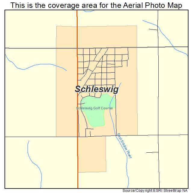 Schleswig, IA location map 