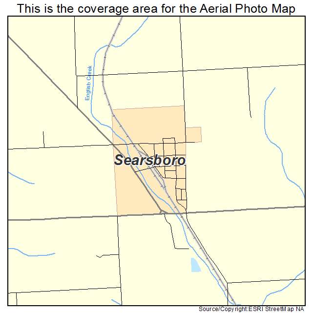 Searsboro, IA location map 