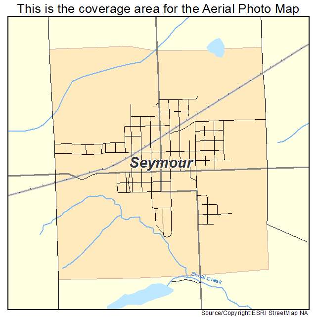 Seymour, IA location map 
