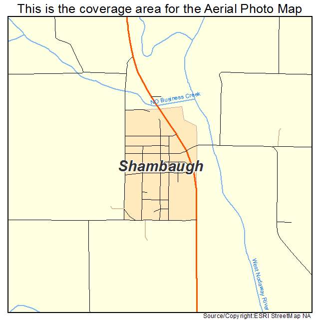 Shambaugh, IA location map 