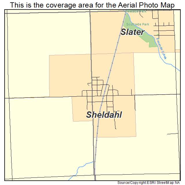 Sheldahl, IA location map 